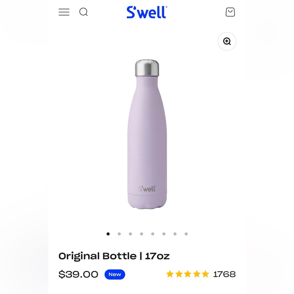 New S'well Lavender Stainless Steel Bottle